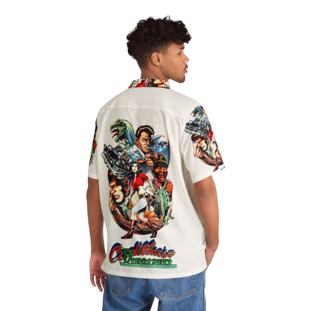 Cadillacs And Dinosaurs Inspired Hawaiian Shirt - People Back