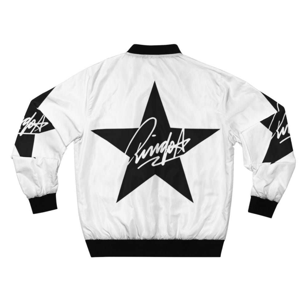 Ringo Starr Bomber Jacket featuring the legendary Beatles drummer's signature style - Back