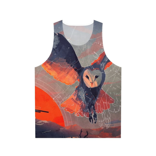 Owl hunter graphic tank top