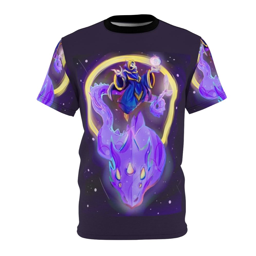 Terraria inspired Lunatic Cultist Phantasm Dragon graphic on a high-quality t-shirt