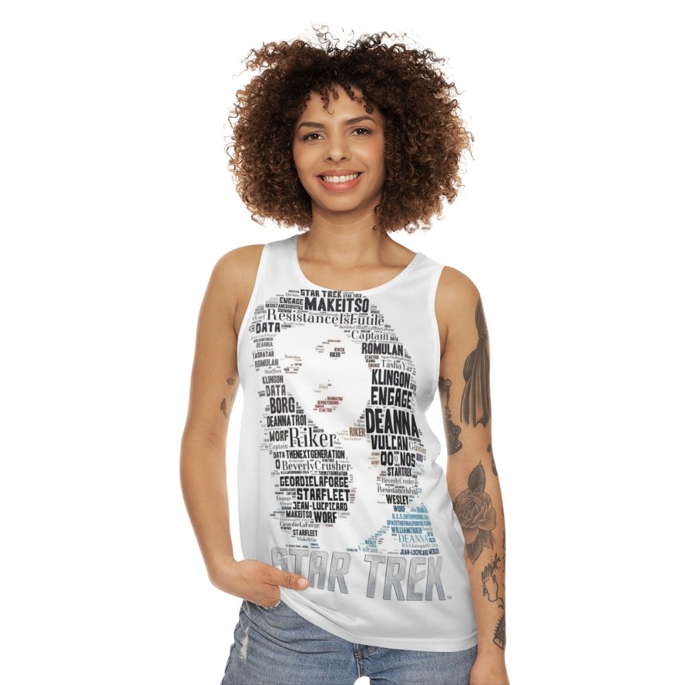 Deanna Troi Star Trek Next Generation Unisex Tank Top - women