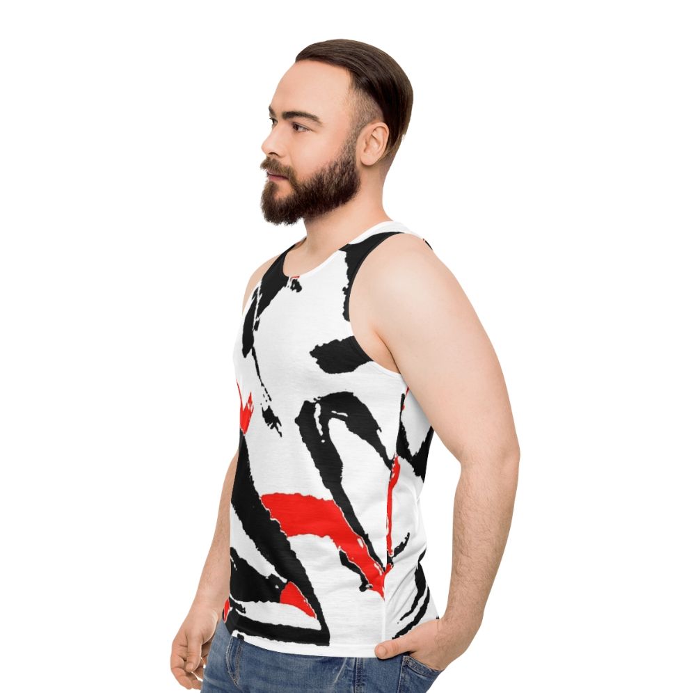 Unisex graphic tank top - men side