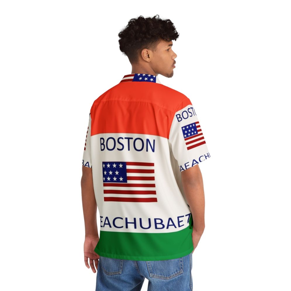 Boston "Msaeachubaets" meme Hawaiian shirt design - People Back