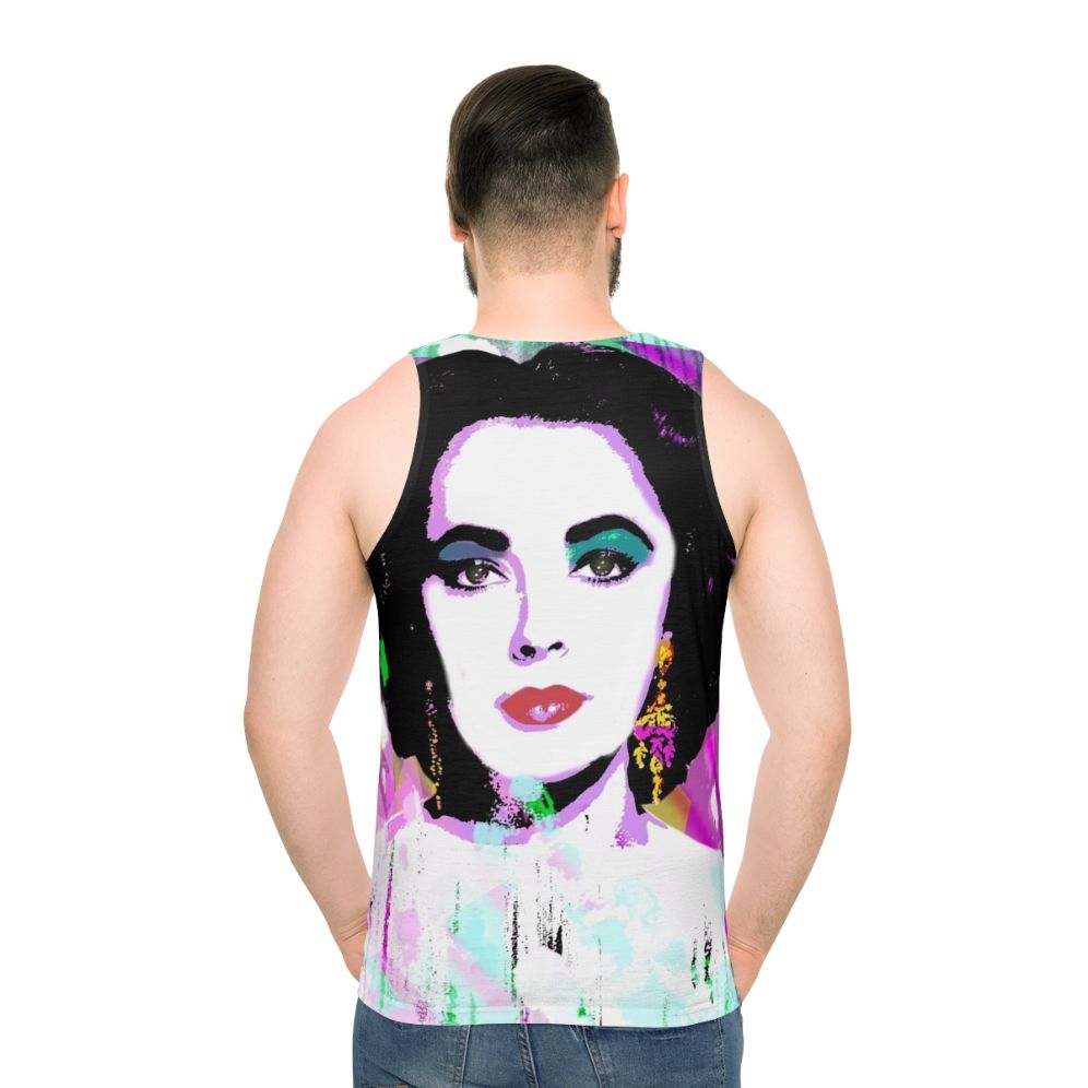 Unisex Elizabeth Taylor LGBTQ+ Pride Tank Top - men back