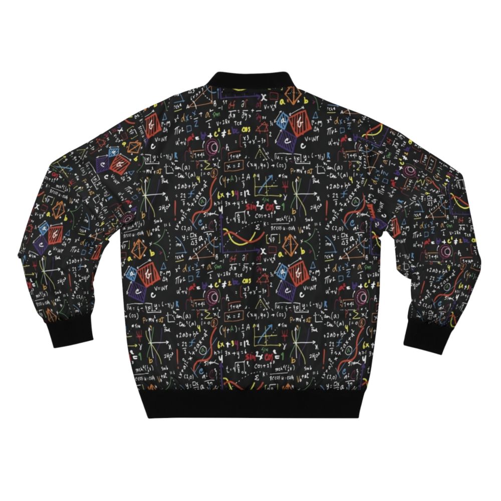 Maths Equations Bomber Jacket - Geeky and Nerdy Apparel with Mathematical Formulas and Symbols - Back