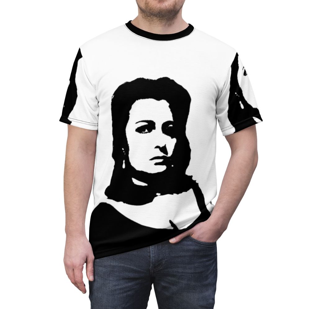 Pop art-style illustration of acclaimed Italian actress Anna Magnani - men front