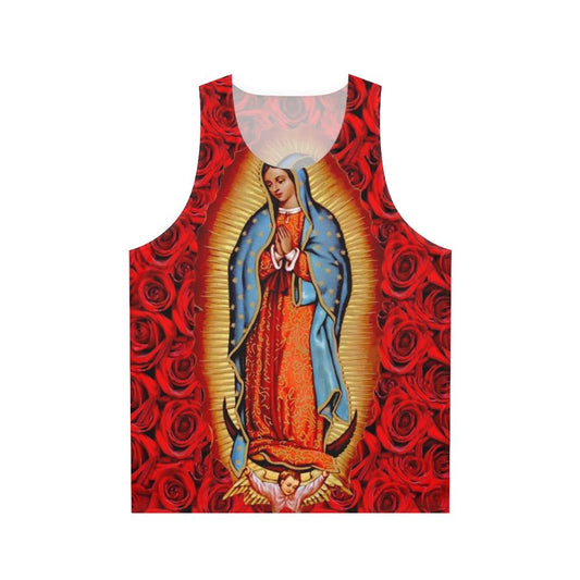 Virgen De Guadalupe Unisex Catholic Lowrider Tank Top