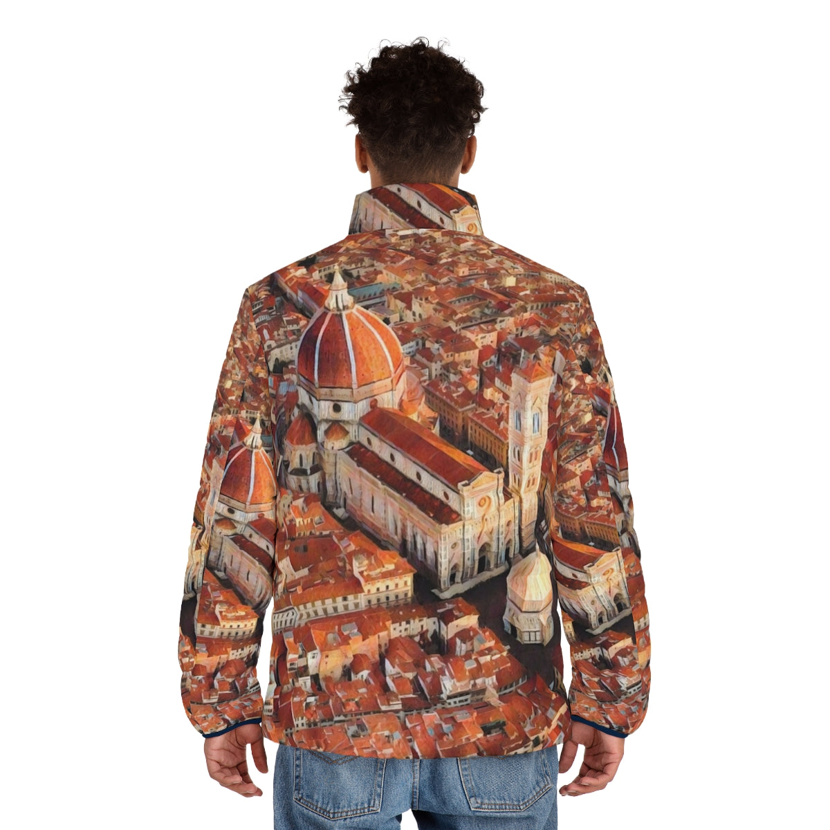 Florence Puffer Jacket - Explore the historic cityscape of Florence, Italy - men back