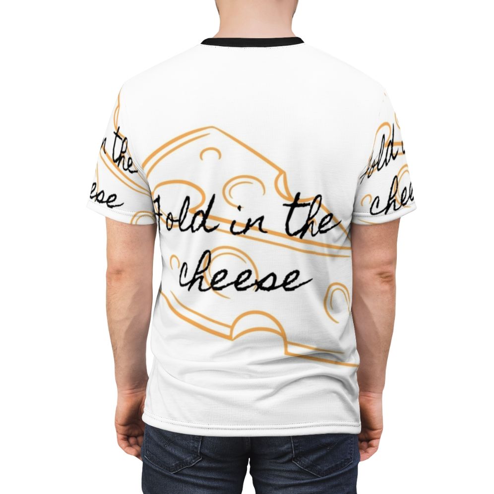 "Fold In the Cheese" inspired t-shirt featuring a design from the popular TV show Schitt's Creek - men back