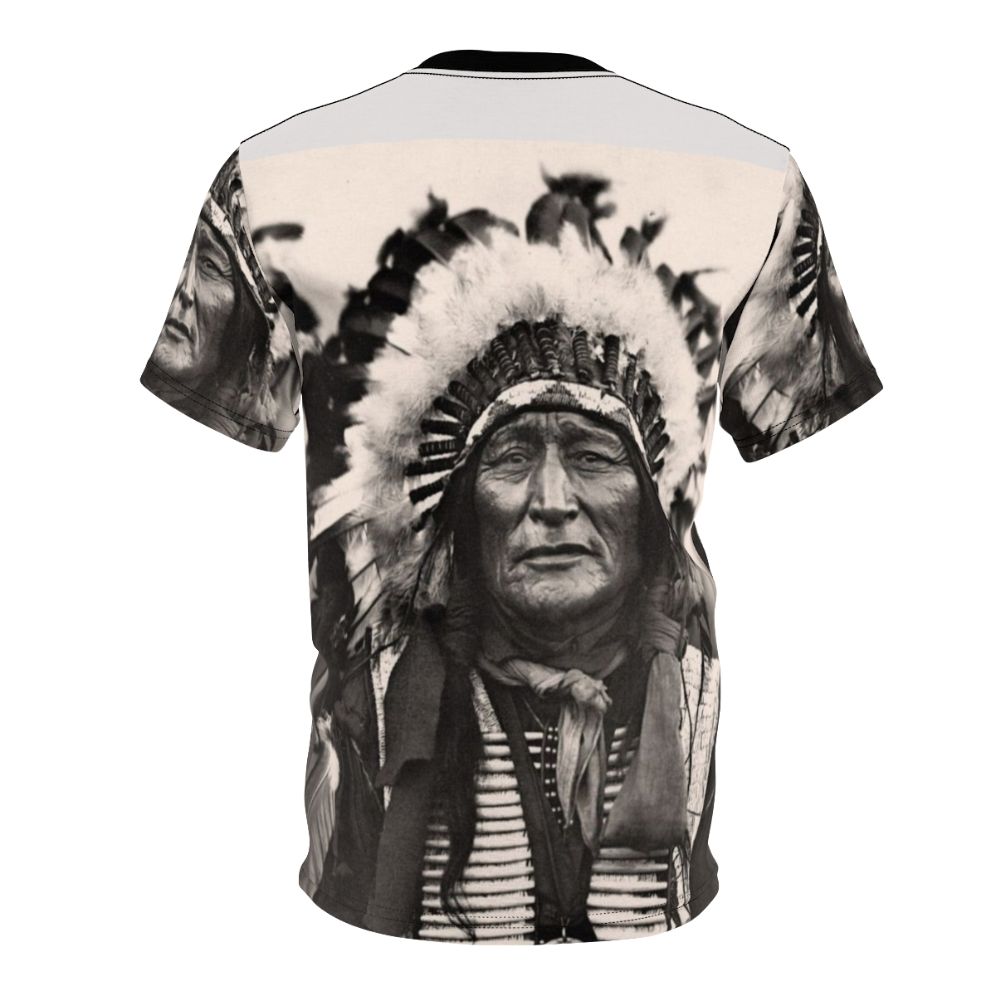 Comanche-inspired t-shirt with a striking native american pattern design - Back