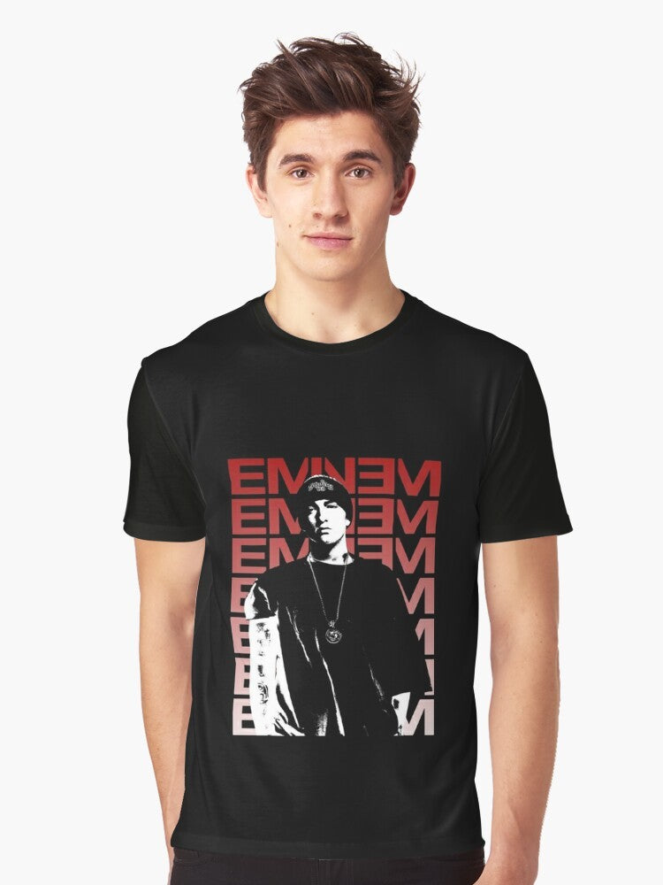 Eminem Rap Graphic T-Shirt featuring the iconic rapper and hip hop artist - Men