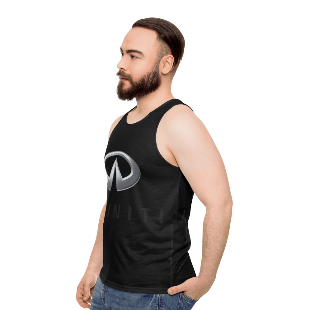 Infiniti Car Design Unisex Tank Top - men side