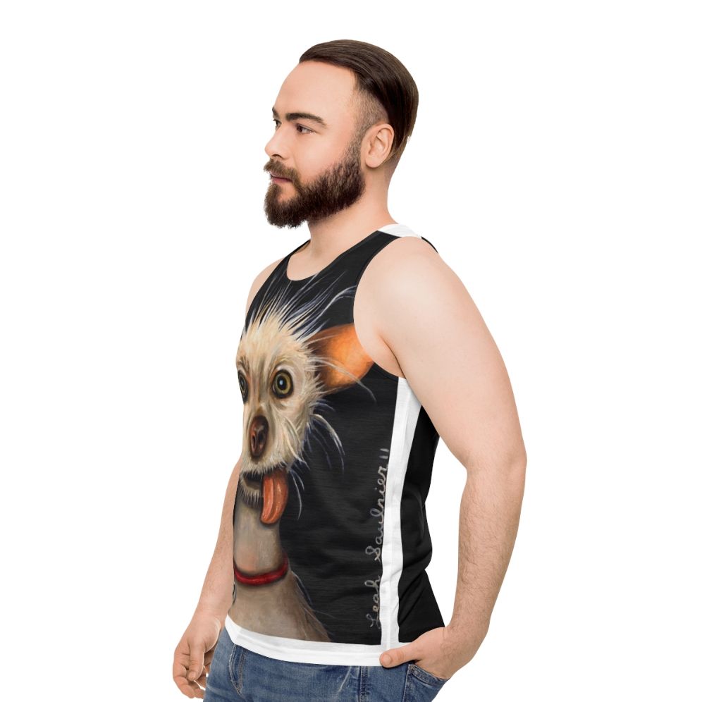 Unisex Ugly Dog Tank Top - men side