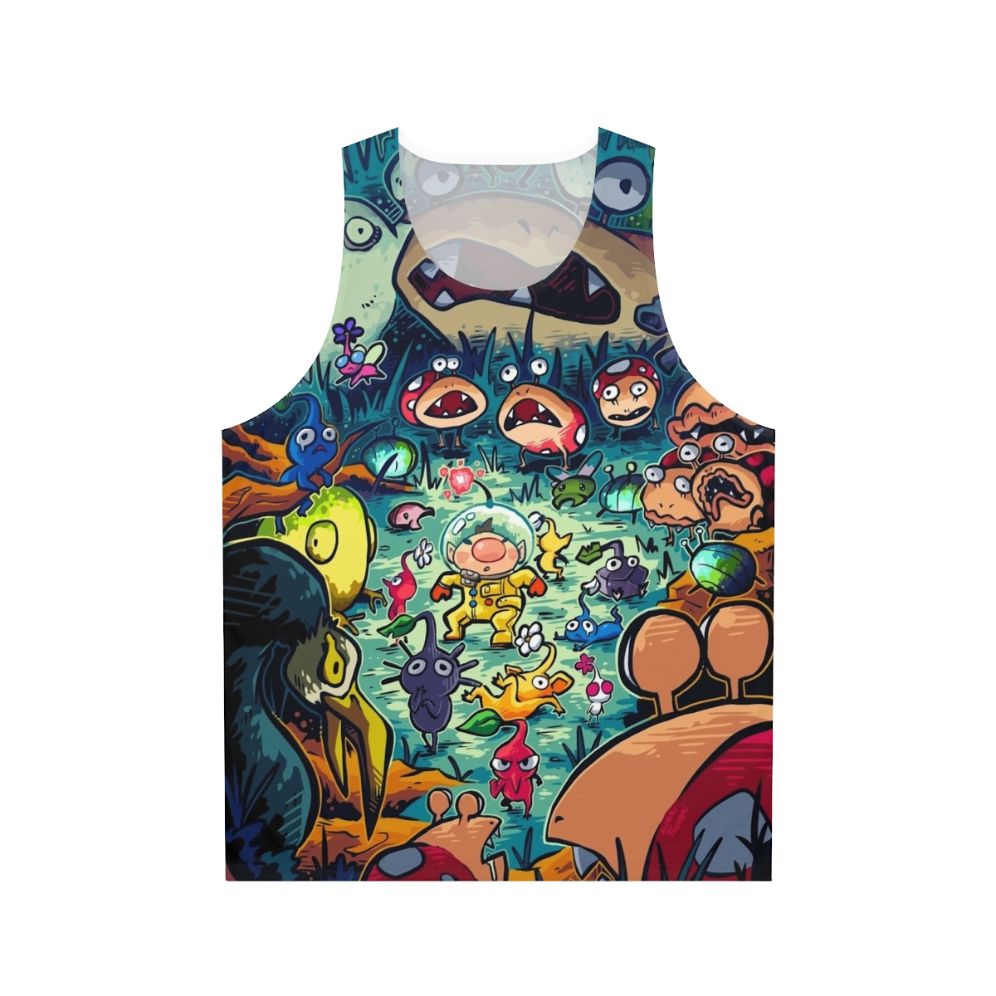 Unisex tank top featuring nocturnal creature design for gamers and anime fans