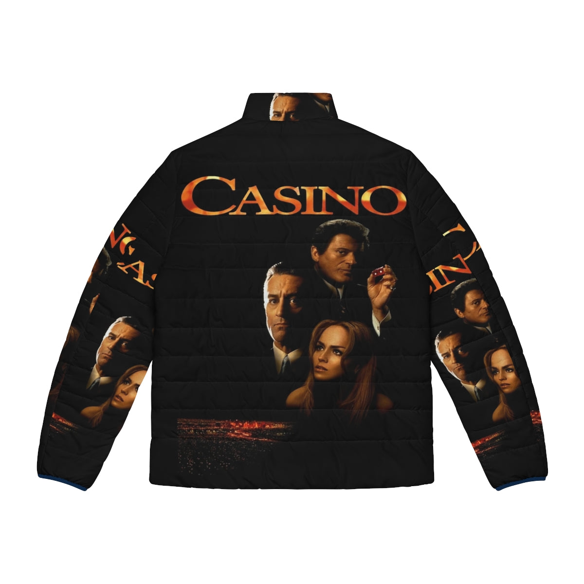 Casino 1995 Robert De Niro inspired puffer jacket for movie fans - Back