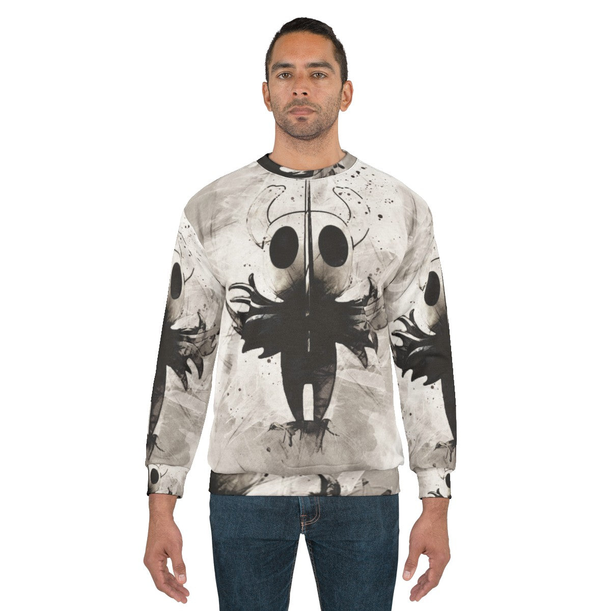 Hollow Knight Sweatshirt with Watercolor Painting - men