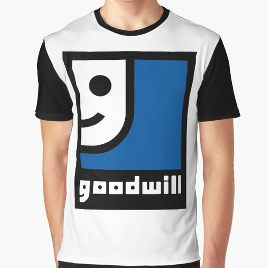 Vintage Goodwill logo graphic t-shirt