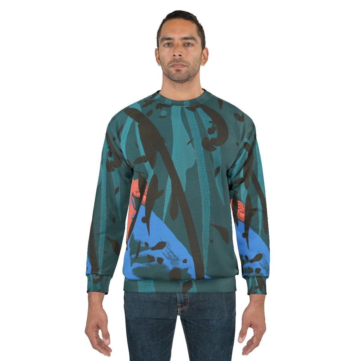 Colorful dance rehearsal sweatshirt with expressive design - men