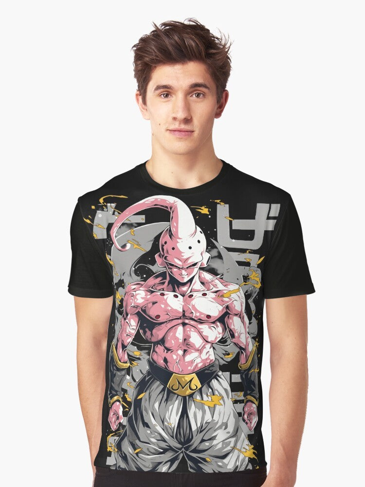 Majin Buu from the Dragon Ball Z anime series graphic t-shirt - Men