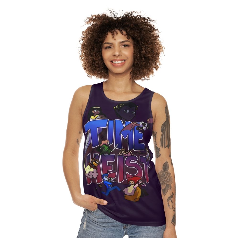 Time Heist Unisex Tank Top featuring historical figures - women