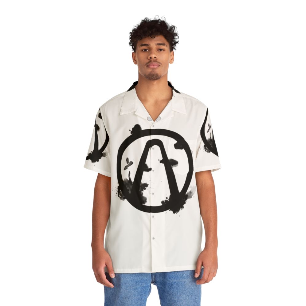 Borderlands Vault Logo Hawaiian Shirt - People Front