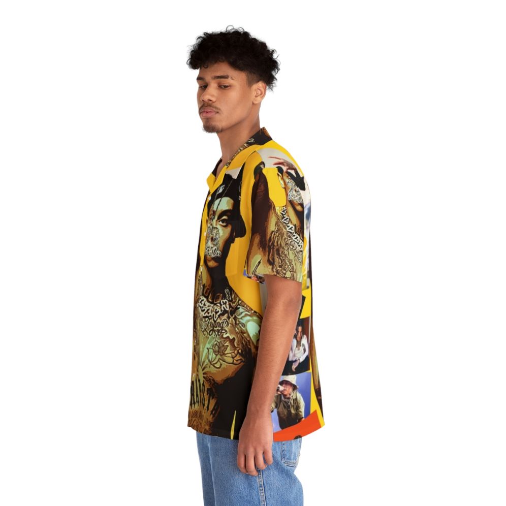 Central Cee Hawaiian Shirt with Collage Design - People Left