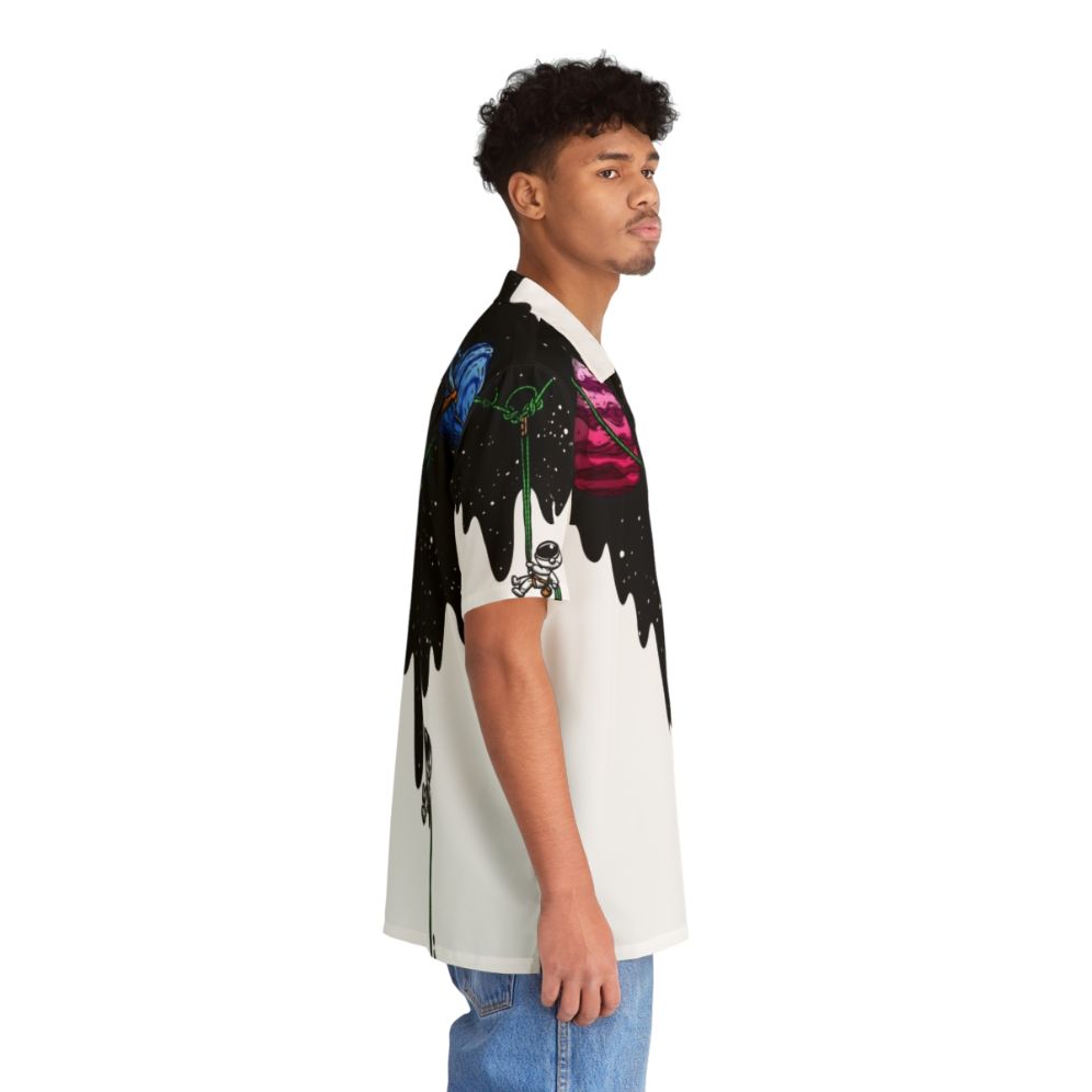 Galaxy rock climbing Hawaiian shirt - People Pight