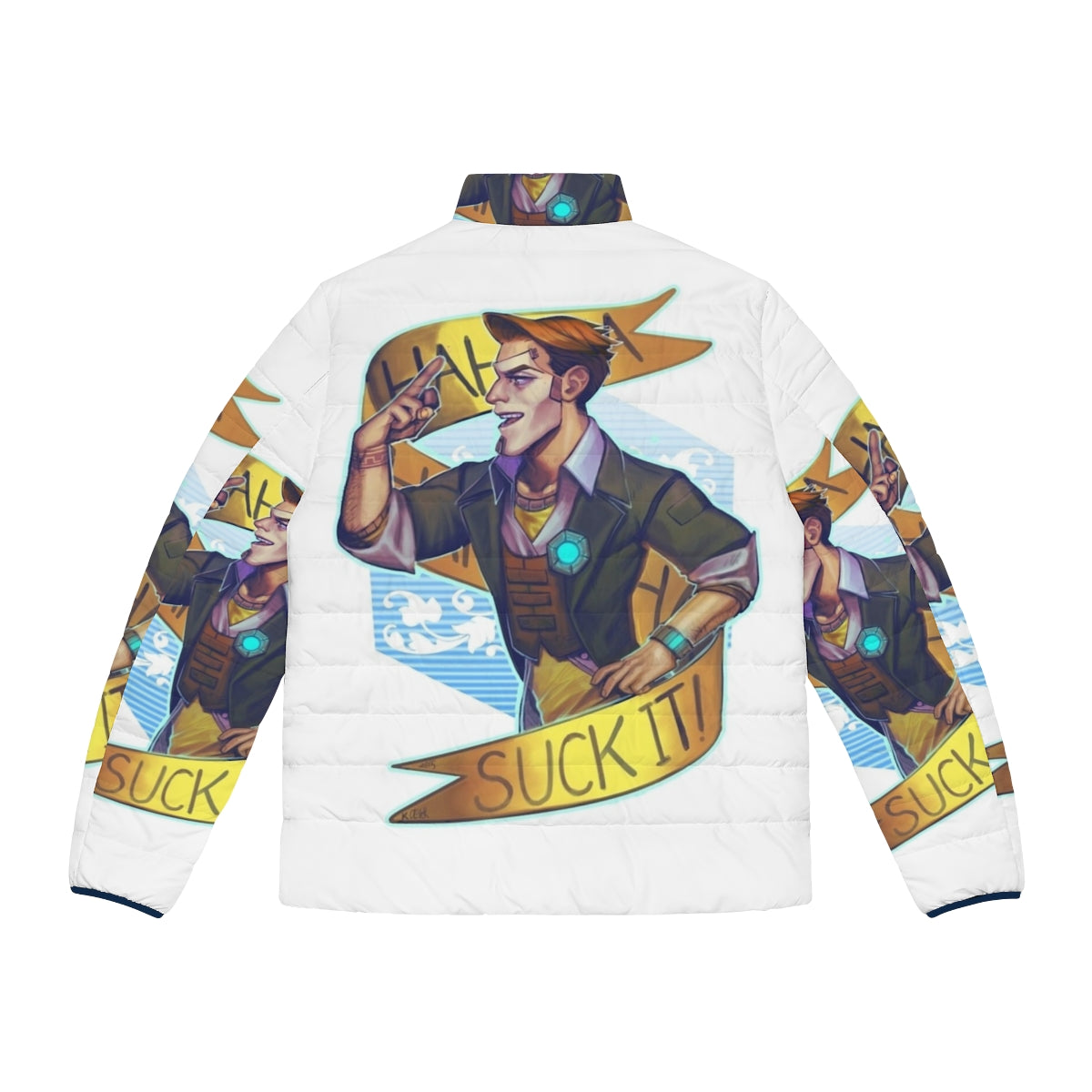 Handsome Jack Borderlands Puffer Jacket - Back