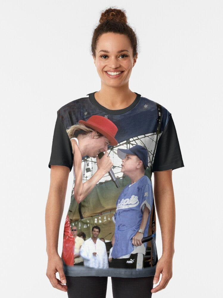 Stylish graphic t-shirt featuring a New York city photography design - Women