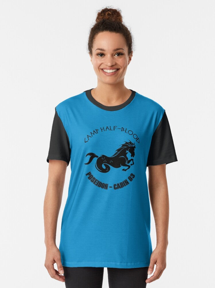 Demigod Poseidon graphic design on a t-shirt - Women