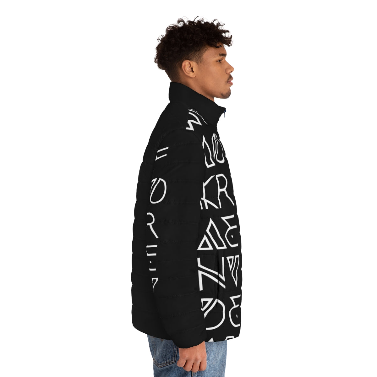 Wakanda Forever Marvel Black Panther Puffer Jacket - men side right