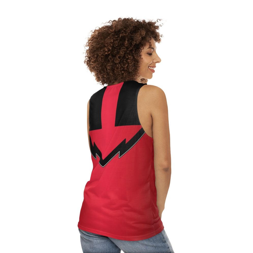 Timefire Unisex Tank Top featuring power rangers and time travel design - women back