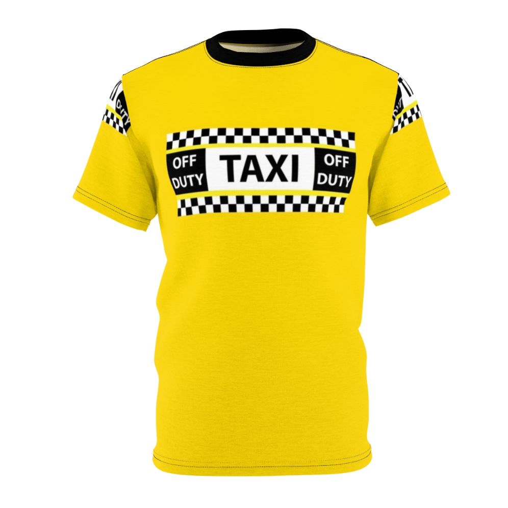 Unisex t-shirt featuring a stylish design inspired by the iconic New York City yellow taxi cabs