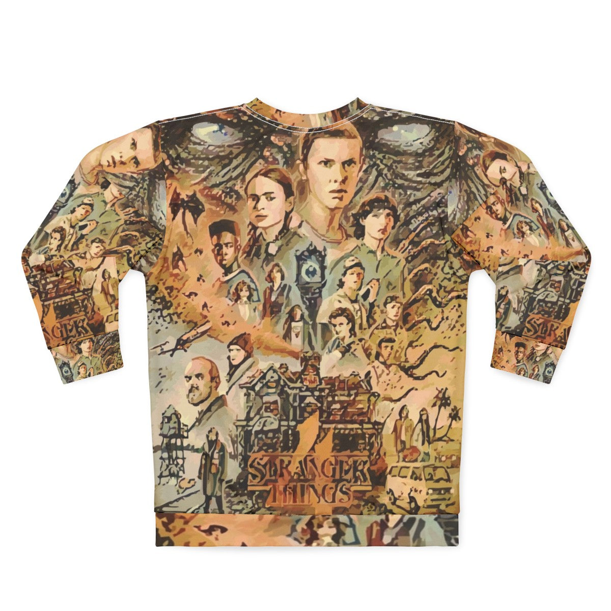 Stranger Things Eleven Oversized Graphic Sweatshirt - Back