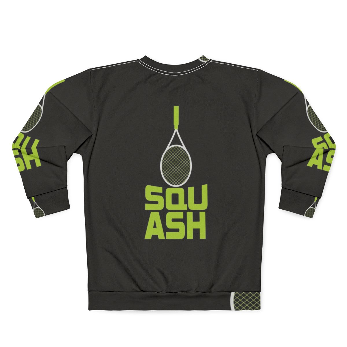 Squash racket and ball sports sweatshirt - Back