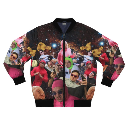 Filthy Frank Galaxy Bomber Jacket with Graphic Design