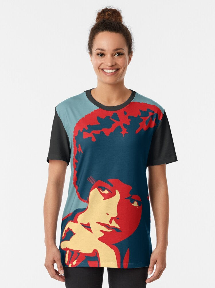 Angela Davis Graphic T-Shirt - Celebrate the legacy of this iconic Black activist and feminist - Women