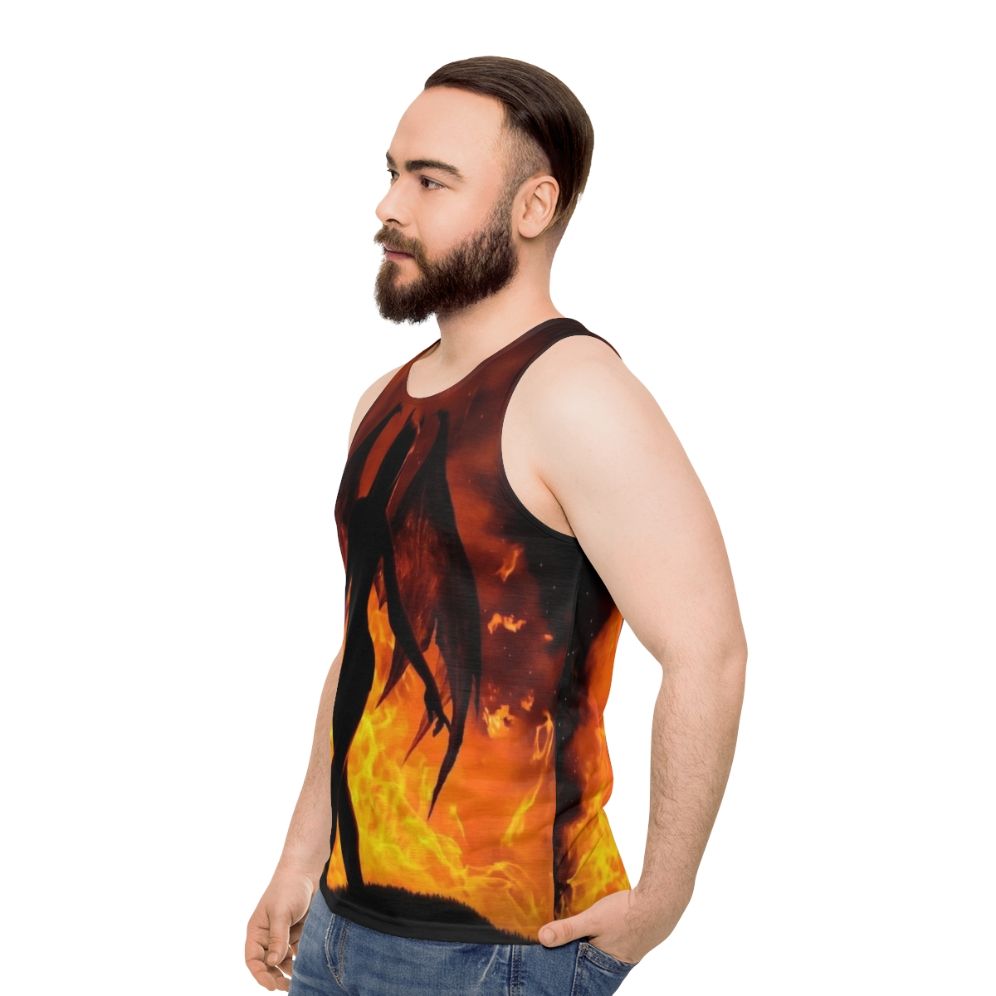 Devil Girl Unisex Tank Top - men side