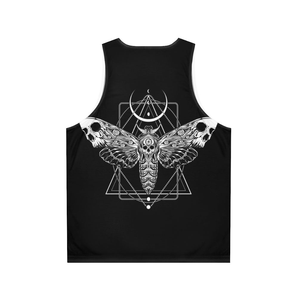 Surreal death moth unisex tank top - Back