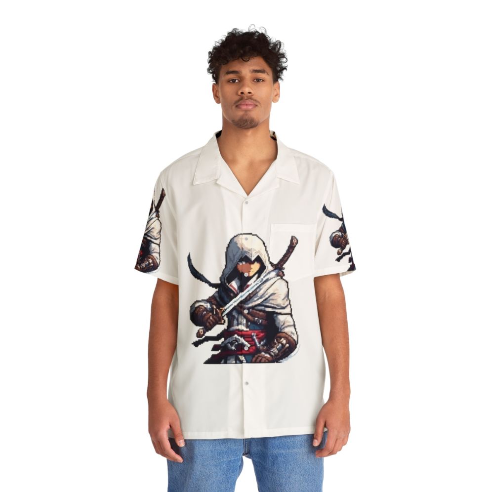 Assassin's Creed Pixel Art Hawaiian Shirt - Lifestyle