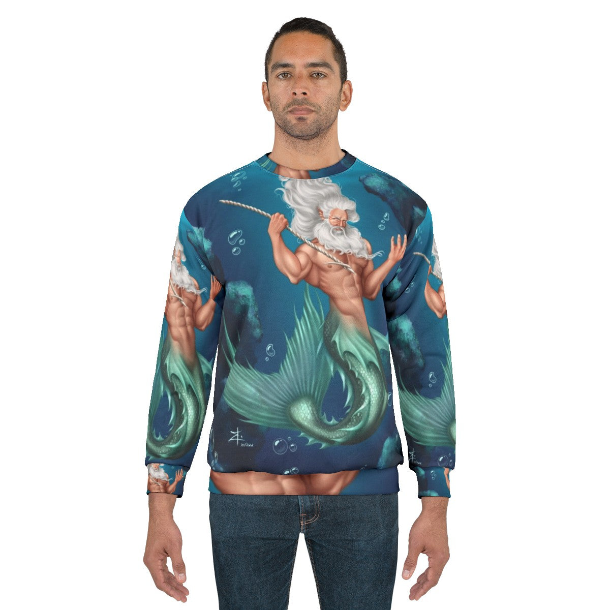 Glaukos Greek Mythology Sea God Sweatshirt - men