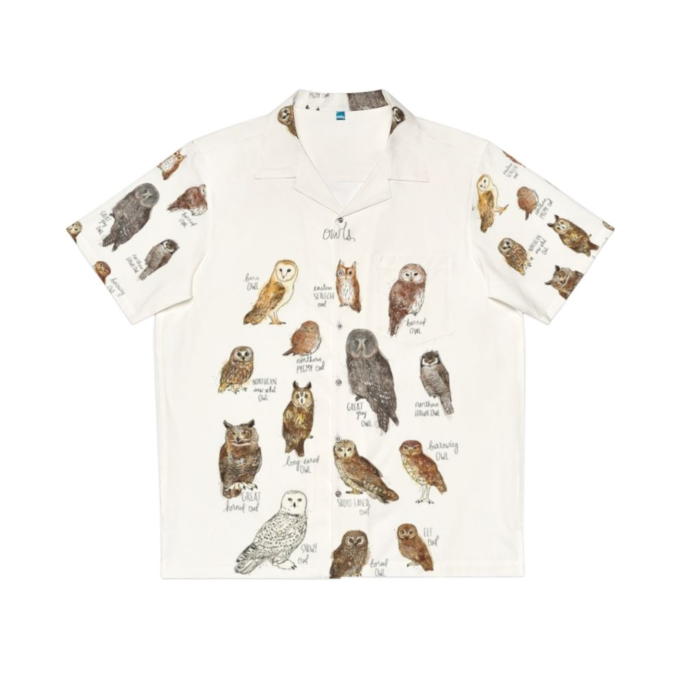 Owls Hawaiian Shirt with Tropical Owl Design