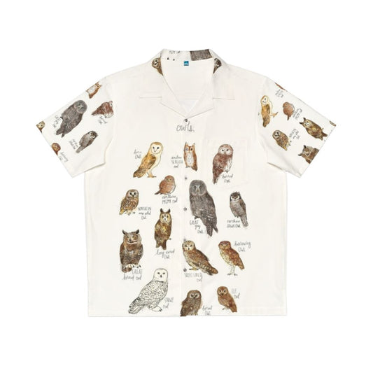 Owls Hawaiian Shirt with Tropical Owl Design