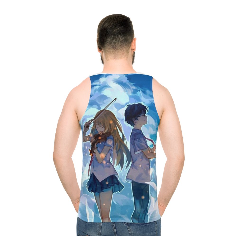 Your Lie in April Anime Unisex Tank Top - men back