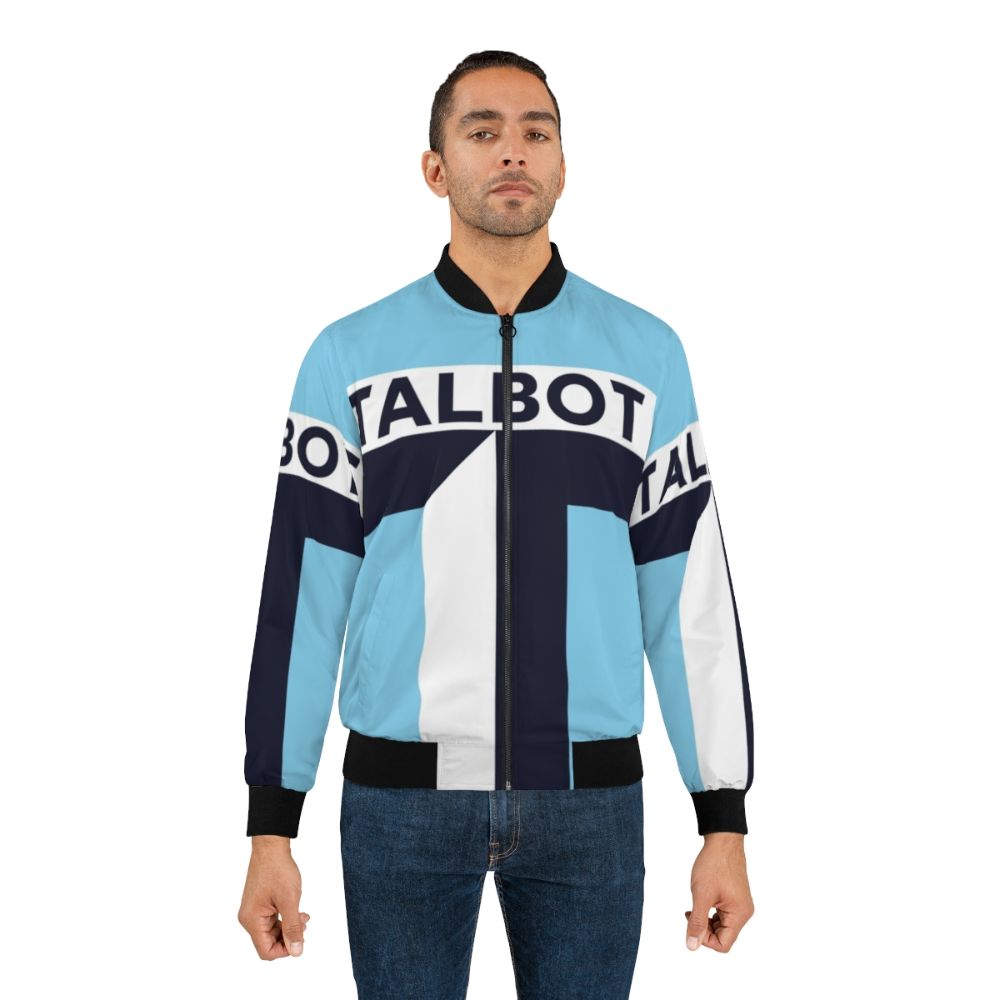 Coventry City Retro Bomber Jacket with Classic Sky Blue and White Design - Lifestyle