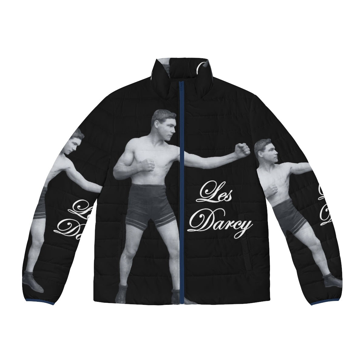 Classic Boxer's Puffer Jacket with Featherweight and Lightweight Boxing History