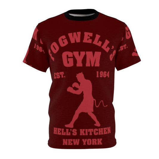 Fogwell's Gym inspired Daredevil t-shirt featuring Marvel comic fan art