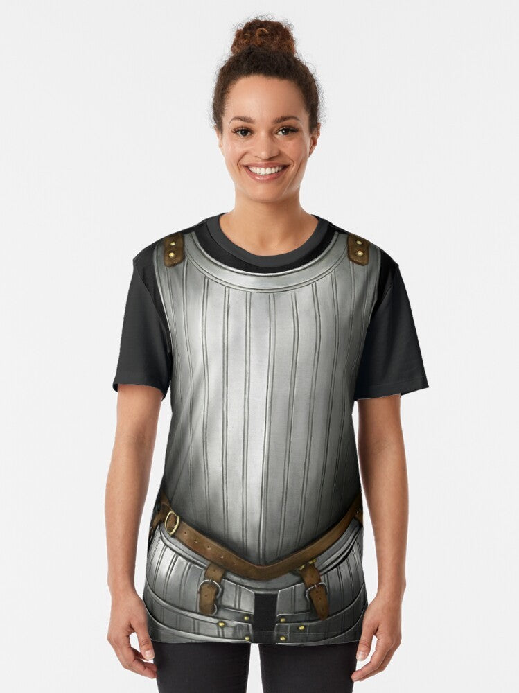 17th century cuirass knight armor graphic t-shirt - Women