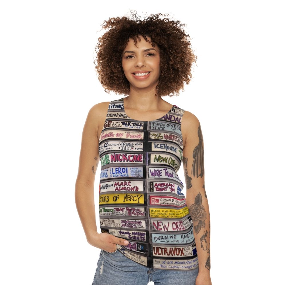 Punk Cassettes Unisex Tank Top - women