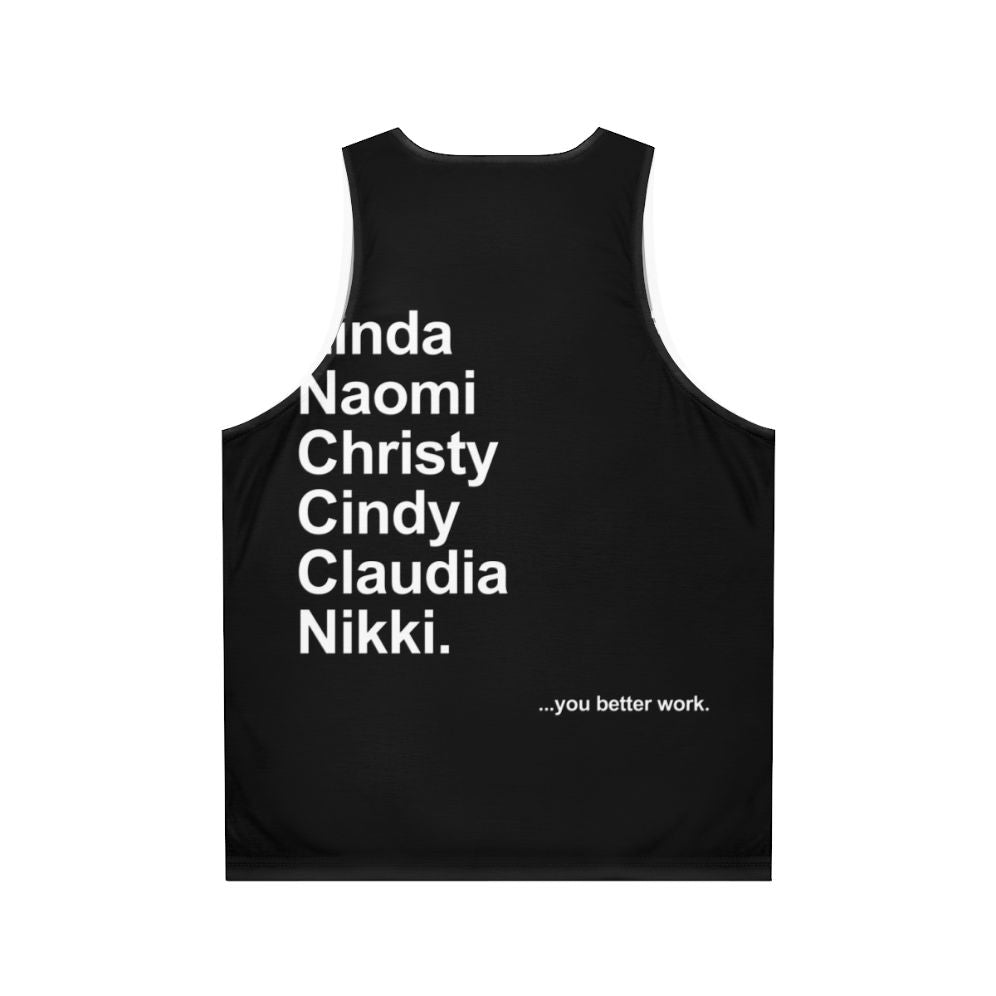 Unisex RuPaul's Drag Race Supermodel Tank Top - Back